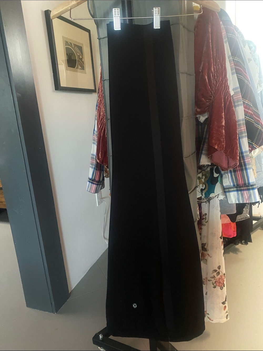 NWT Lauren Ralph Lauren Black Tuxedo Pants